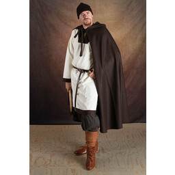 Tunique (ancienne) médiévale Clovis, brun naturel - Celtic Webmerchant