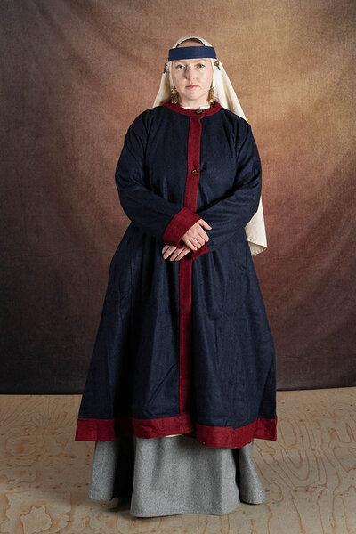Rusvik Wikingermantel Kseniya, blau - Celtic Webmerchant