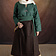 Apron Alianor, brown - Celtic Webmerchant