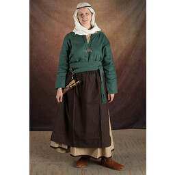 Forklæde Alianor, brun - Celtic Webmerchant