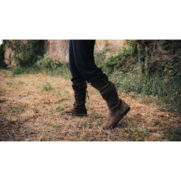 Zamszowe botki Rolf w kolorze ciemnobrązowym - Celtic Webmerchant