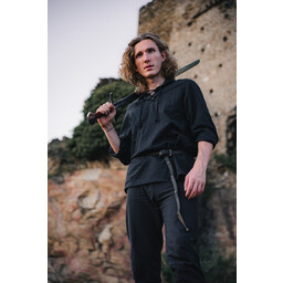 Skjorte Tristan, sort - Celtic Webmerchant