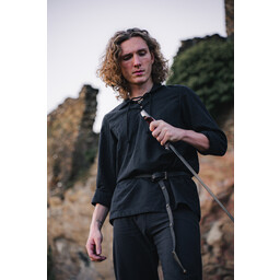 Skjorte Tristan, sort - Celtic Webmerchant