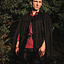 Mantelbron, Wolle, schwarz - Celtic Webmerchant