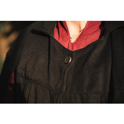 Cloak Bron, wool, black - Celtic Webmerchant