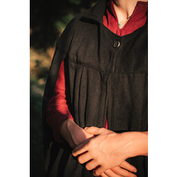 Cloak Bron, wool, black - Celtic Webmerchant
