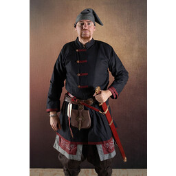 Cappotto vichingo Rusvik Jakub, nero/bordeaux - Celtic Webmerchant