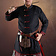 Burgschneider Cappotto vichingo Rusvik Jakub, nero/bordeaux - Celtic Webmerchant