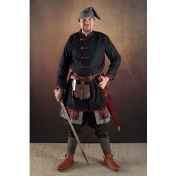 Rusvik Abrigo vikingo Jakub, negro/burdeos - Celtic Webmerchant