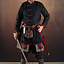Rusvik Abrigo vikingo Jakub, negro/burdeos - Celtic Webmerchant