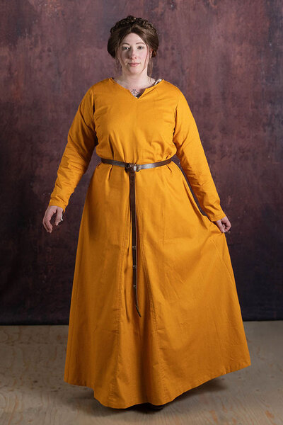 Vikingekjole Milla, gul - Celtic Webmerchant