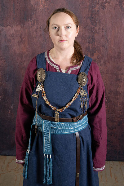 Wikingergürtel Caja, blau - Celtic Webmerchant