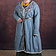Leonardo Carbone Kaftan viking Skadi, bleu - Celtic Webmerchant
