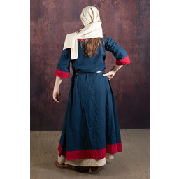 Robe médiévale (ancienne) Clotild, bleu-rouge - Celtic Webmerchant