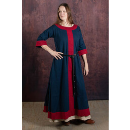 Robe médiévale (ancienne) Clotild, bleu-rouge - Celtic Webmerchant