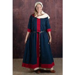 (Presto) vestito medievale Clotild, blu-rosso - Celtic Webmerchant