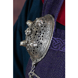 Viking Schildkröte Brosche Birka, Grab 860, versilbert - Celtic Webmerchant