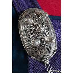 Viking sköldpadda brosch Birka, grav 860, försilvrade - Celtic Webmerchant