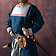 Viking tunic Viborg, blue - Celtic Webmerchant