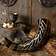 Windlass Steelcrafts Drinking horn Gorm with leather holder - Celtic Webmerchant