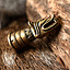 Drinking horn decoration with wolf head, brass - Celtic Webmerchant