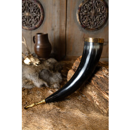 Trinkhorn Odin mit Lederhalter - Celtic Webmerchant