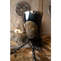 Corne à boire gravée Vegvisir avec relief - Celtic Webmerchant