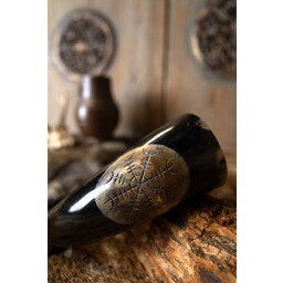 Corne à boire gravée Vegvisir avec relief - Celtic Webmerchant