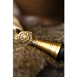 Drinking horn Rollo with leather holder - Celtic Webmerchant