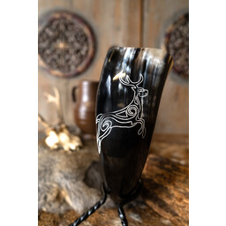 Wygrawerowany rog do picia Cernunnos - Celtic Webmerchant