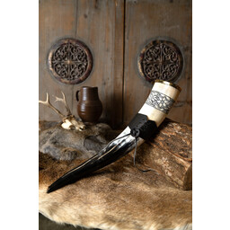 Drinkhoorn Freya met leren houder - Celtic Webmerchant
