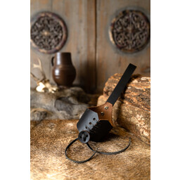 Drinking horn Freya with leather holder - Celtic Webmerchant