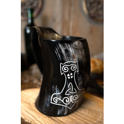 Tazza corno vichingo con martello di Thor - Celtic Webmerchant