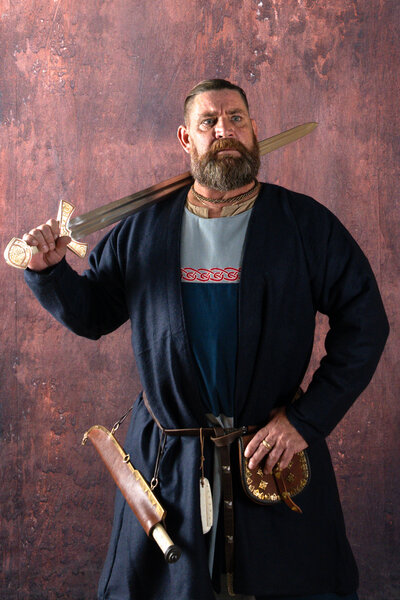 Caftán Vikingo Loki (azul) - Celtic Webmerchant