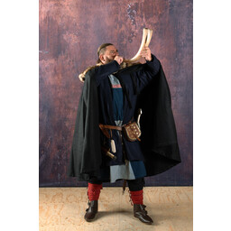 Pelzmantel John, schwarz - Celtic Webmerchant