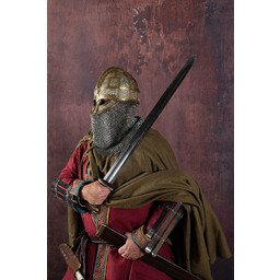 Broderad Viking Kaftan, rödblå - Celtic Webmerchant