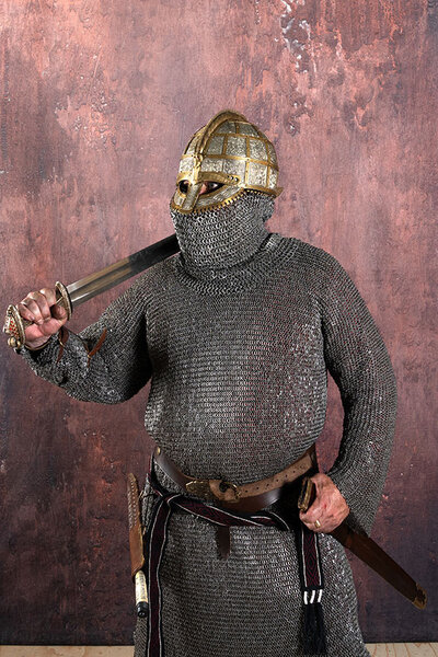 Hauberk, blandat, platta ringar, runda nitar, 6 mm - Celtic Webmerchant