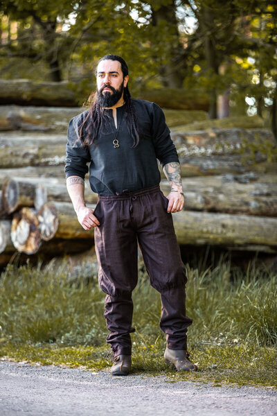 Wikingerhose Jorvik, braun - Celtic Webmerchant