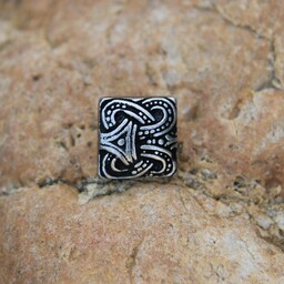 Vikingabältesfäste knut Borre-stil, silver - Celtic Webmerchant