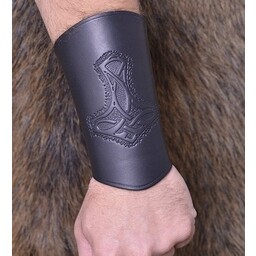 Paire de protège-poignets vikings (longs), noir - Celtic Webmerchant