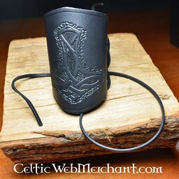 Para ochraniaczy na nadgarstki wikingów (długie), czarne - Celtic Webmerchant