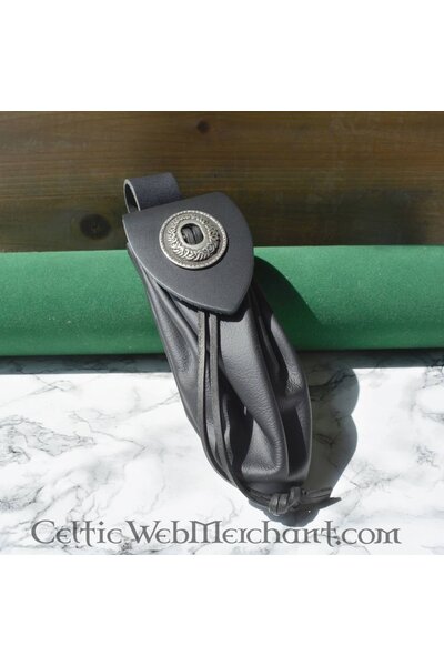 Bolsa medieval, grande, negra - Celtic Webmerchant