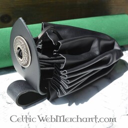 Middelalderlig pung, stor, sort - Celtic Webmerchant