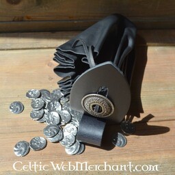 Middelalderlig pung, stor, sort - Celtic Webmerchant