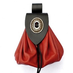 Medieval money pouch, large, light brown - Celtic Webmerchant