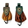 Medieval money pouch, large, dark brown - Celtic Webmerchant