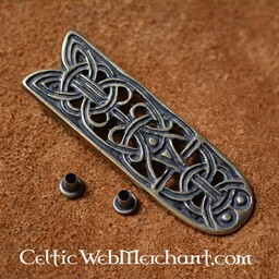 Extremo de cinturón Jorvik, color latón - Celtic Webmerchant