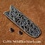 Bältesände Jorvik, mässingsfärgat - Celtic Webmerchant