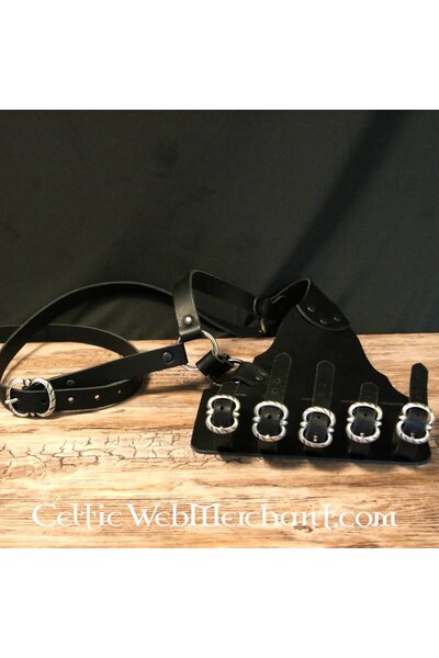 16de-17de eeuwse rapierbandelier, zwart - Celtic Webmerchant