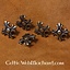 Middeleeuwse lelie (set van 5 stuks), verzilverd brons - Celtic Webmerchant
